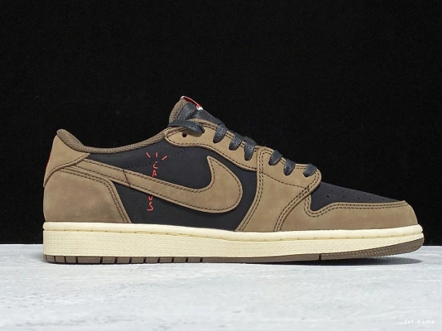 1st Kicks OG x Air CQ4277-001 Dark Scott Jordan 1 Travis Mocha SP Low 0719